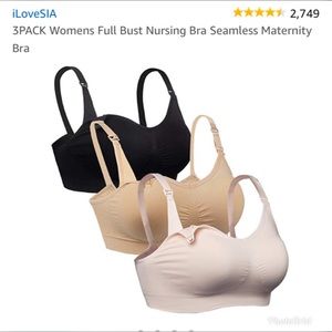 Three pack nursing bras- Medium